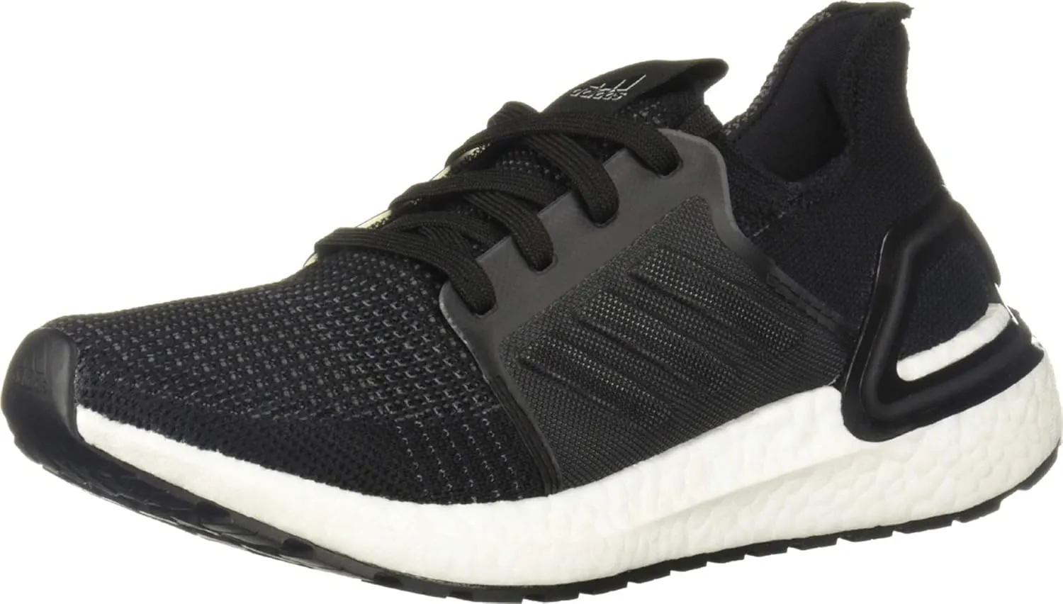 adidas Unisex-Child Ultraboost 19 Running Shoe, Black/Black/Grey, 3.5