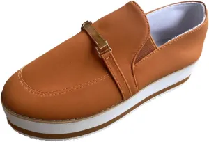 AMDBEL Sneakers for Women Trendy 2024 Slip-On Platform Loafers Casual Comfort Loafer Shoes Fashion Sneaker Walking Shoes