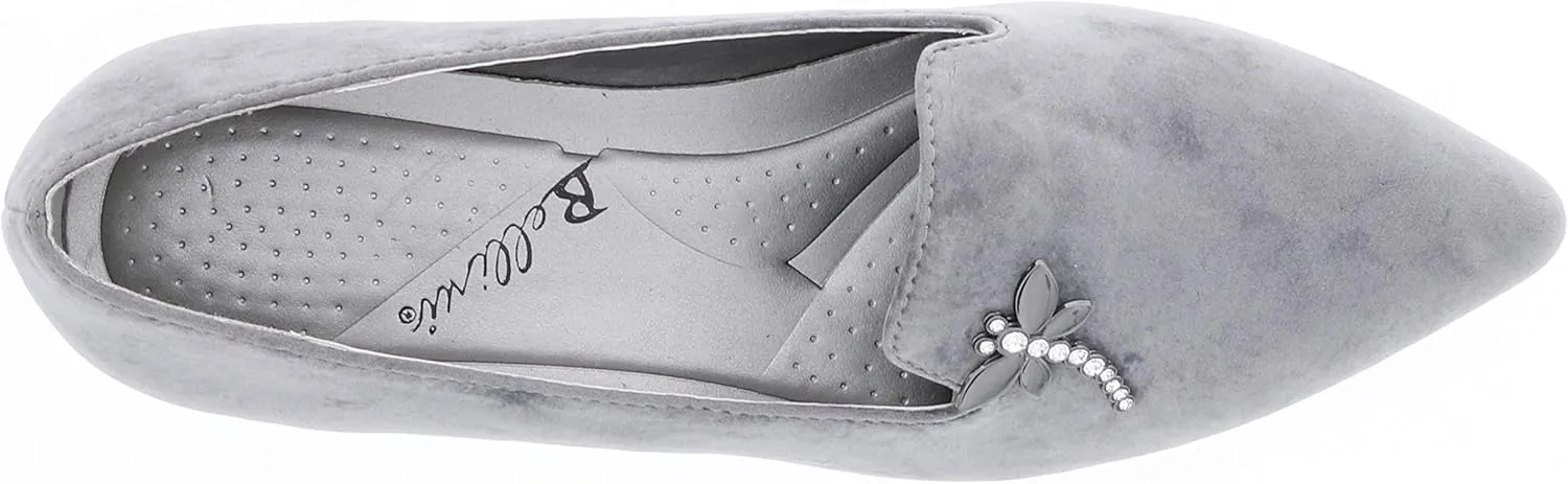 Bellini Women's Dragonfly Black Velvet Flat