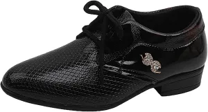 Boys Dress Shoes Toddler Kids Baby British Style Casual Shoes Rhinestone Decor Formal Oxfords Wedding Dance Party Shoes