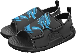 Boys Sandals Summer Kids Shoes Fire Dragon Print Open Toe Sport Outdoor Athletic Sandals Quick Dry Water Shoes