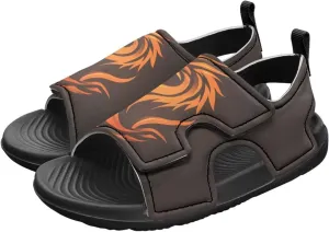 Boys Sandals Summer Kids Shoes Fire Dragon Print Open Toe Sport Outdoor Athletic Sandals Quick Dry Water Shoes