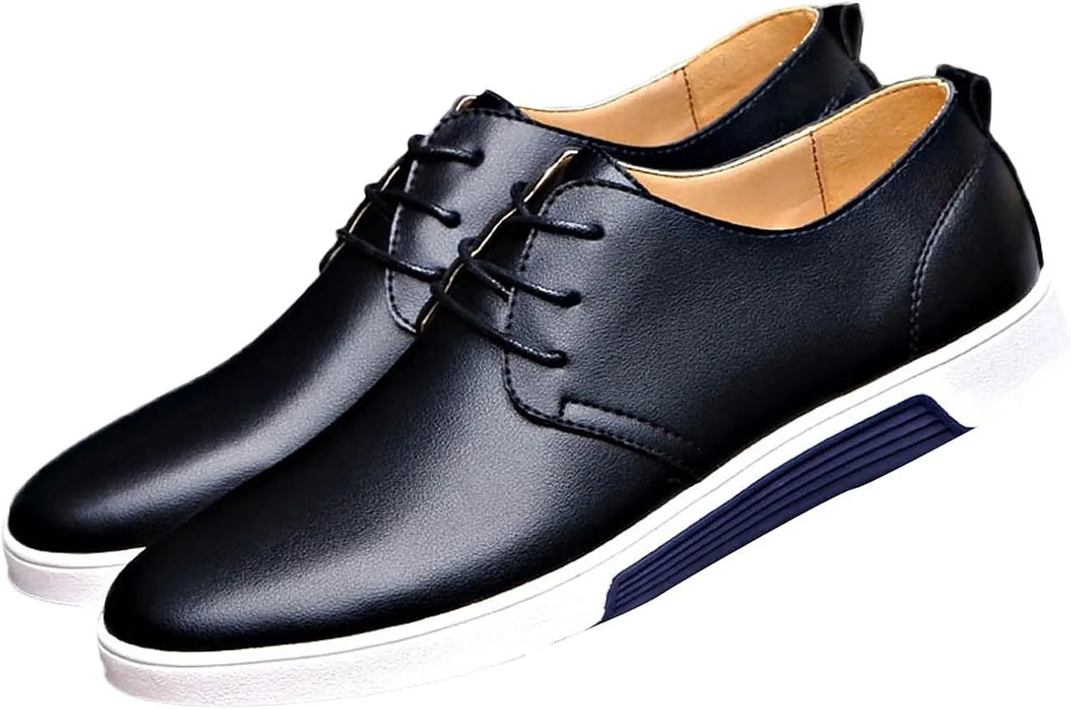 Business Casual Shoes Men Wide Shoes Solid Breathable Style Business Leather Color Seasons Dress Shoes Slip Ons for Men