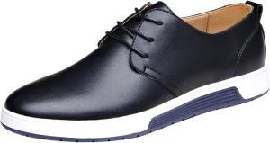 Business Casual Shoes Men Wide Shoes Solid Breathable Style Business Leather Color Seasons Dress Shoes Slip Ons for Men