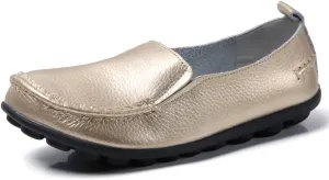 Casual Womens Loafers Shoes Soft Leather Lightweight Classic Penny Slip-on Loafers Outdoor Indooor Walking Driving Moccasins Flats for Womens Nurse Loafers Flats
