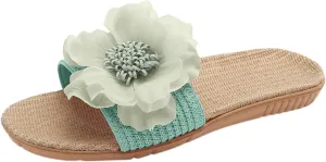 Comfortable Sandals for Women Ladies slippers summer cool linen soles comfortable slippers soft soles outdoor breathable