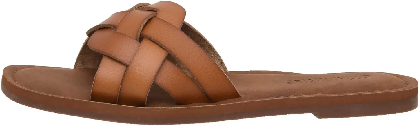 CUSHIONAIRE Women's Winnie woven slide Sandal  Comfort Foam