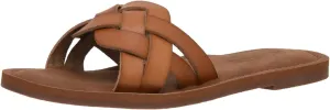 CUSHIONAIRE Women's Winnie woven slide Sandal  Comfort Foam