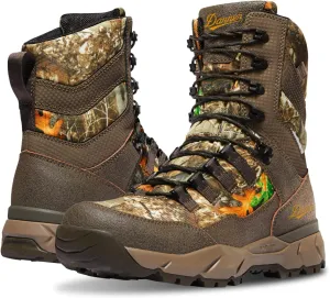 Danner Vital 8 Waterproof Hunting Boots for Men - Abrasion-Resistant Leather & Textile Upper, Shock-Absorbing Footbed & Non Slip Traction Outsole