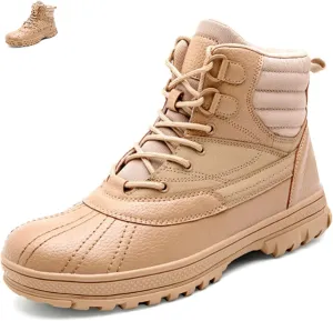 DevilAngel Men's Secret Service Combat Boots, Outdoor Lightweight Military Boots, Waterproof Hiking Boots (Sand color,9,9)