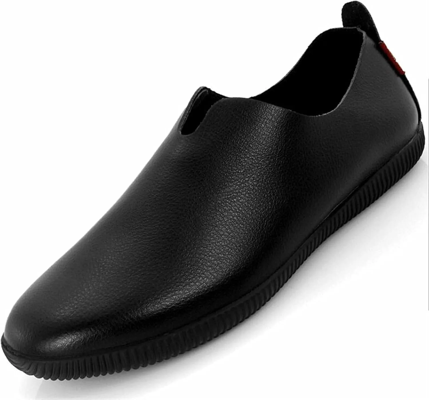Driving Moccasins Smoking Loafer for Men Genuine Leather Round Toe Soft Breathable Anti-Slip Flat Heel Lightweight Flexible Resistant Walking Slip on for Any Attire