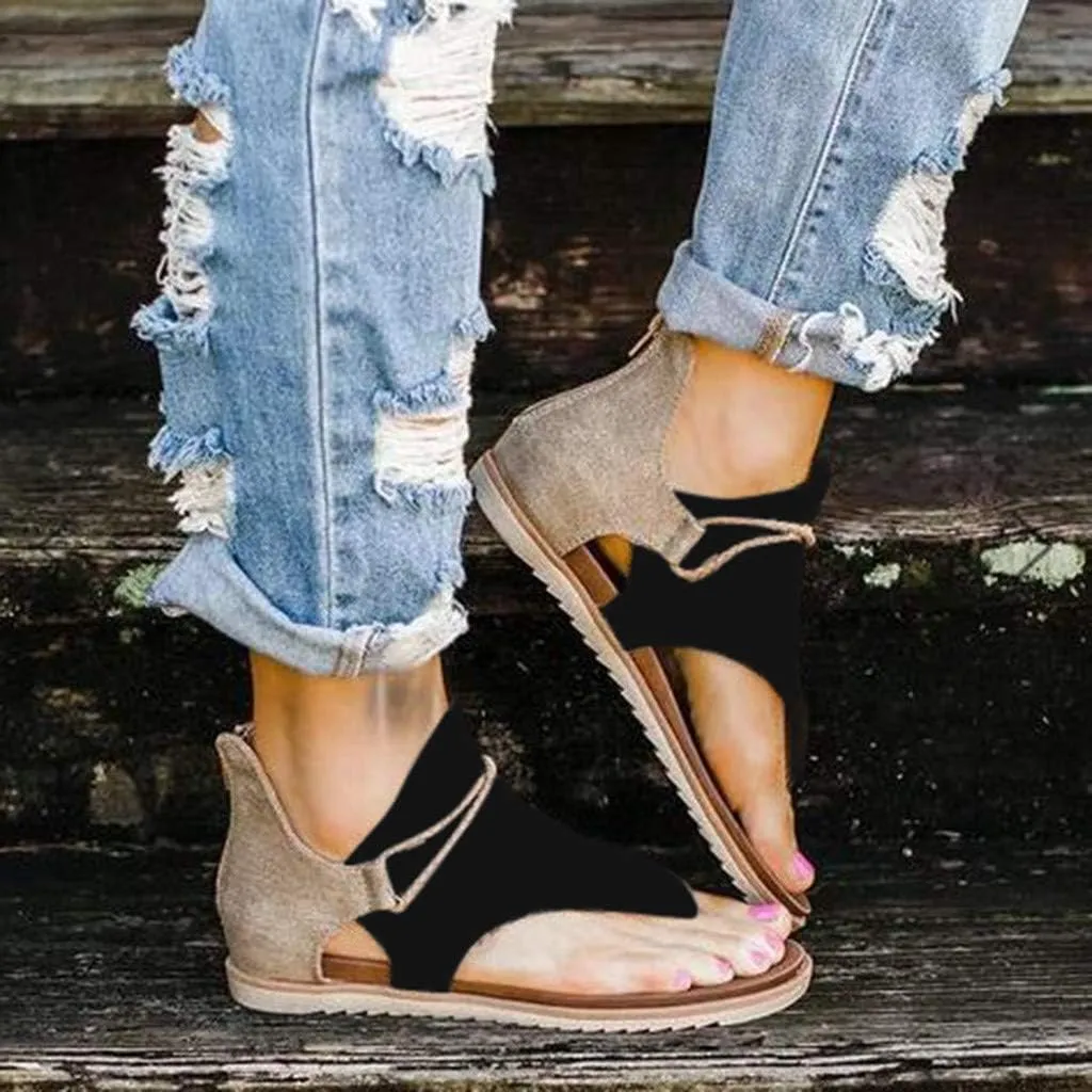 Eduavar Walking Sandals Women, Women Sandals Comfortable Retro Roman Sandals Flip Flops Sandals Beach Sandals