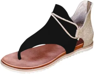 Eduavar Walking Sandals Women, Women Sandals Comfortable Retro Roman Sandals Flip Flops Sandals Beach Sandals
