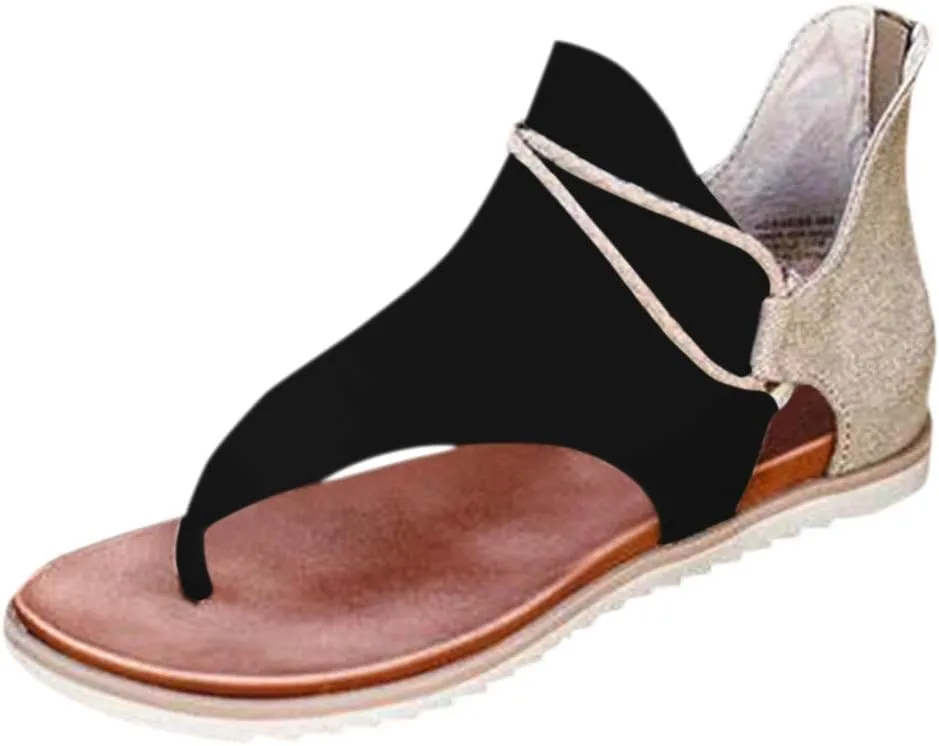 Eduavar Walking Sandals Women, Women Sandals Comfortable Retro Roman Sandals Flip Flops Sandals Beach Sandals