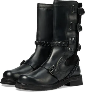 Free People Billie Buckle Womens Boots - Leather Upper - Leather Lining & Insole - Triple Buckle Design