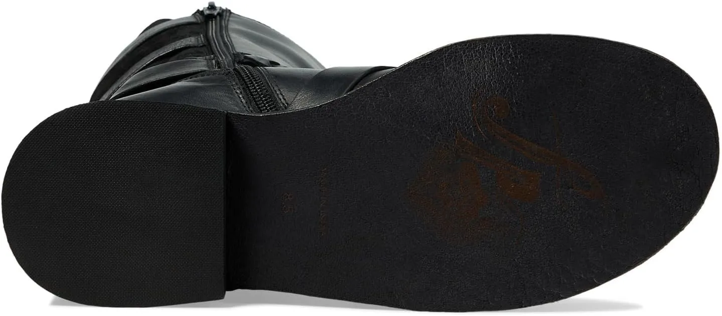 Free People Billie Buckle Womens Boots - Leather Upper - Leather Lining & Insole - Triple Buckle Design
