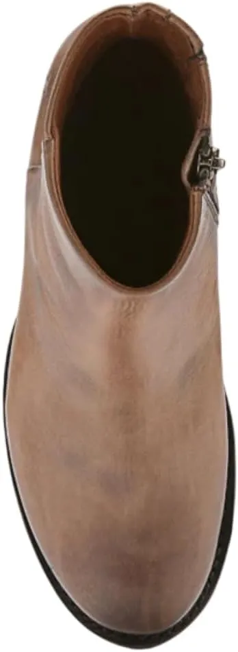 Frye Veronica Inside Zip 6 Booties for Women Made from Premium Leather with Leather Lining and Welt-Constructed Leather & Rubber Traction Outsole