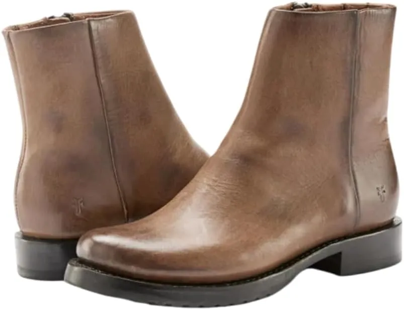 Frye Veronica Inside Zip 6 Booties for Women Made from Premium Leather with Leather Lining and Welt-Constructed Leather & Rubber Traction Outsole