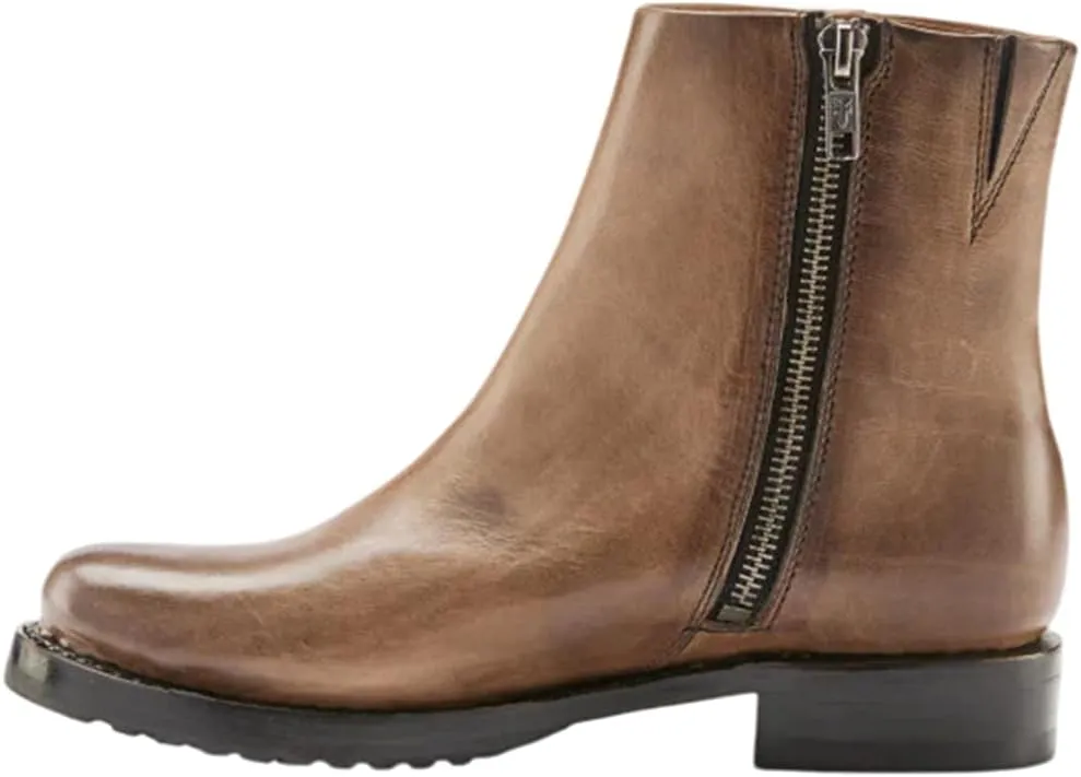 Frye Veronica Inside Zip 6 Booties for Women Made from Premium Leather with Leather Lining and Welt-Constructed Leather & Rubber Traction Outsole