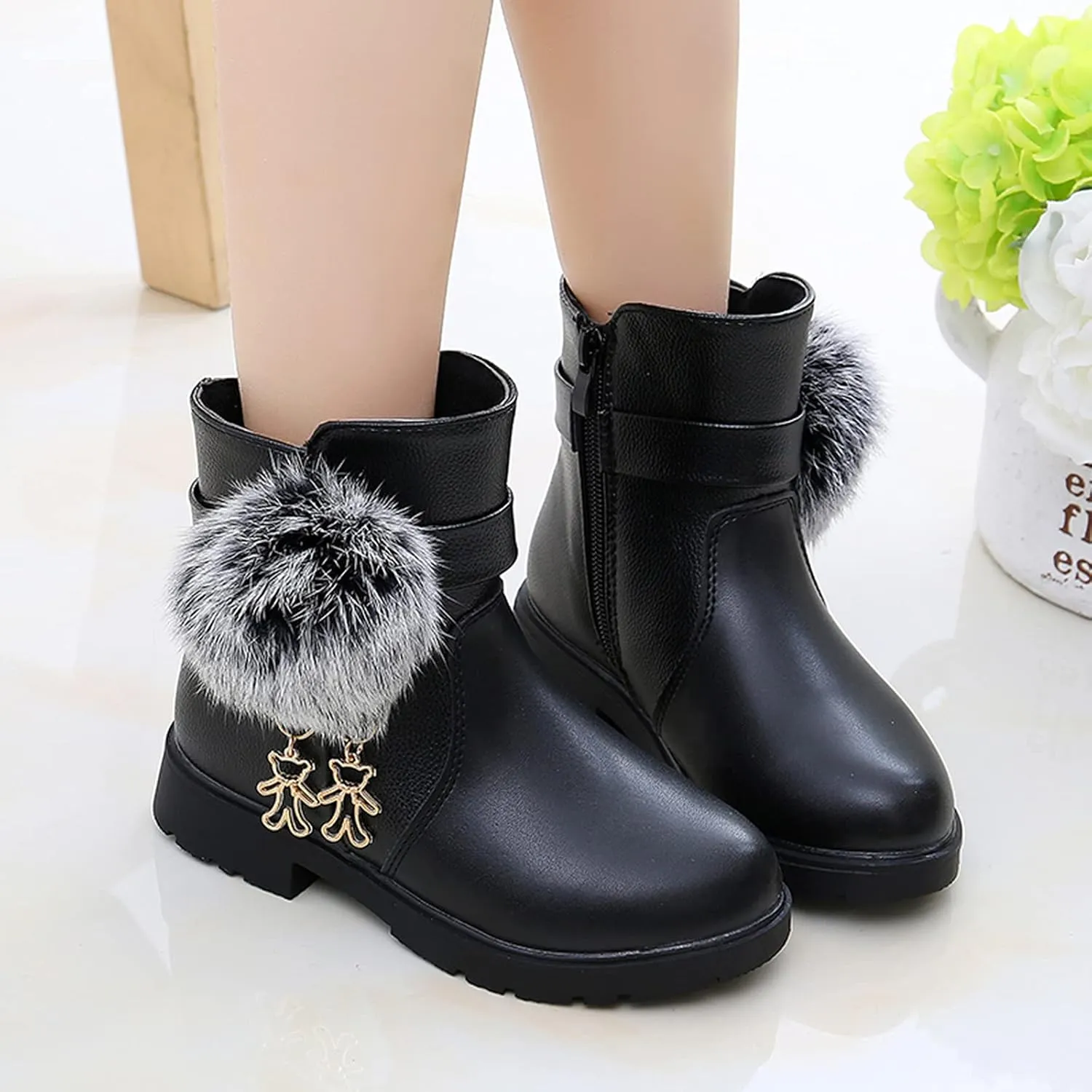 Girls New Knee High Flat Riding Boots Kids Western Square Toe Riding Boots Toddler Cowgirl Boots