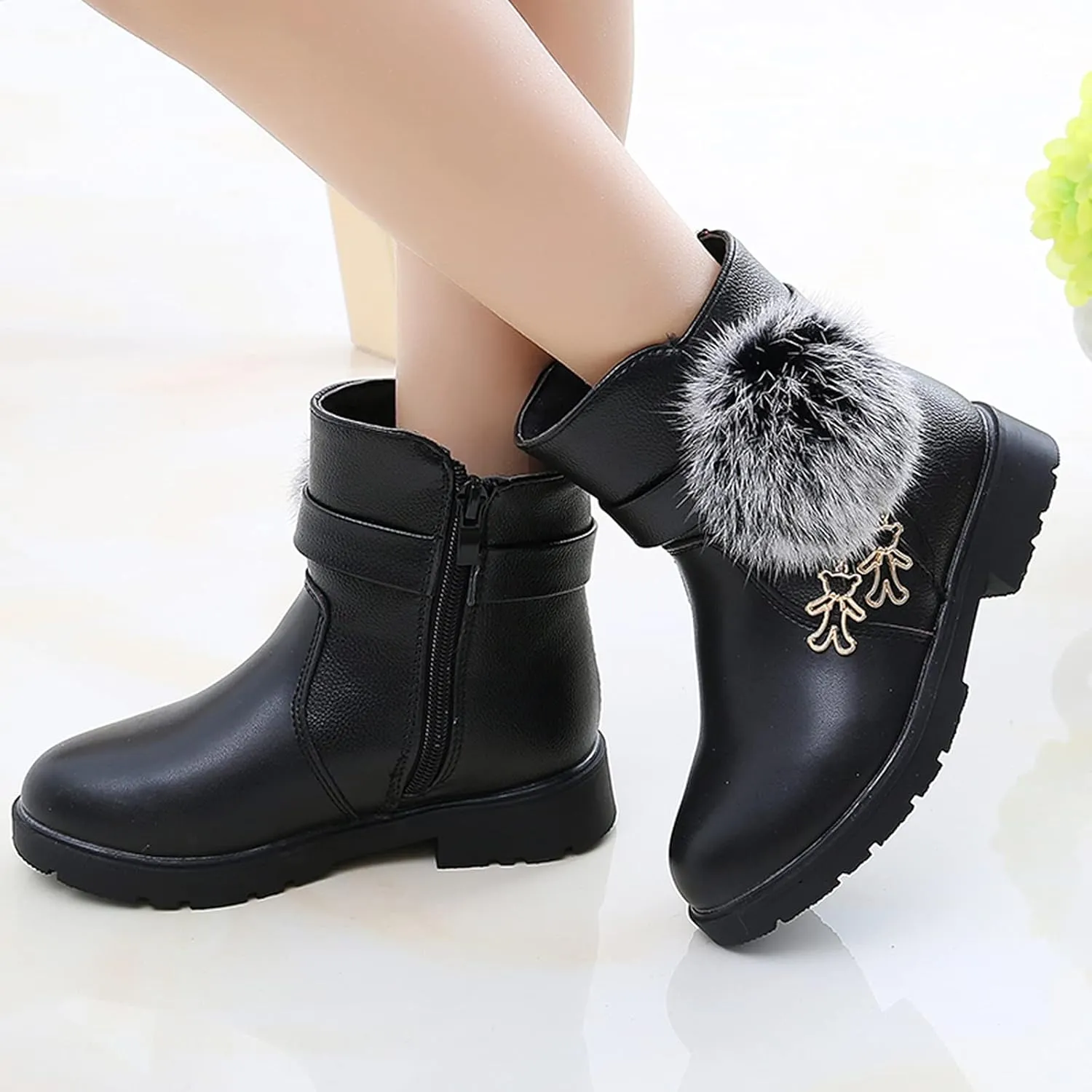 Girls New Knee High Flat Riding Boots Kids Western Square Toe Riding Boots Toddler Cowgirl Boots