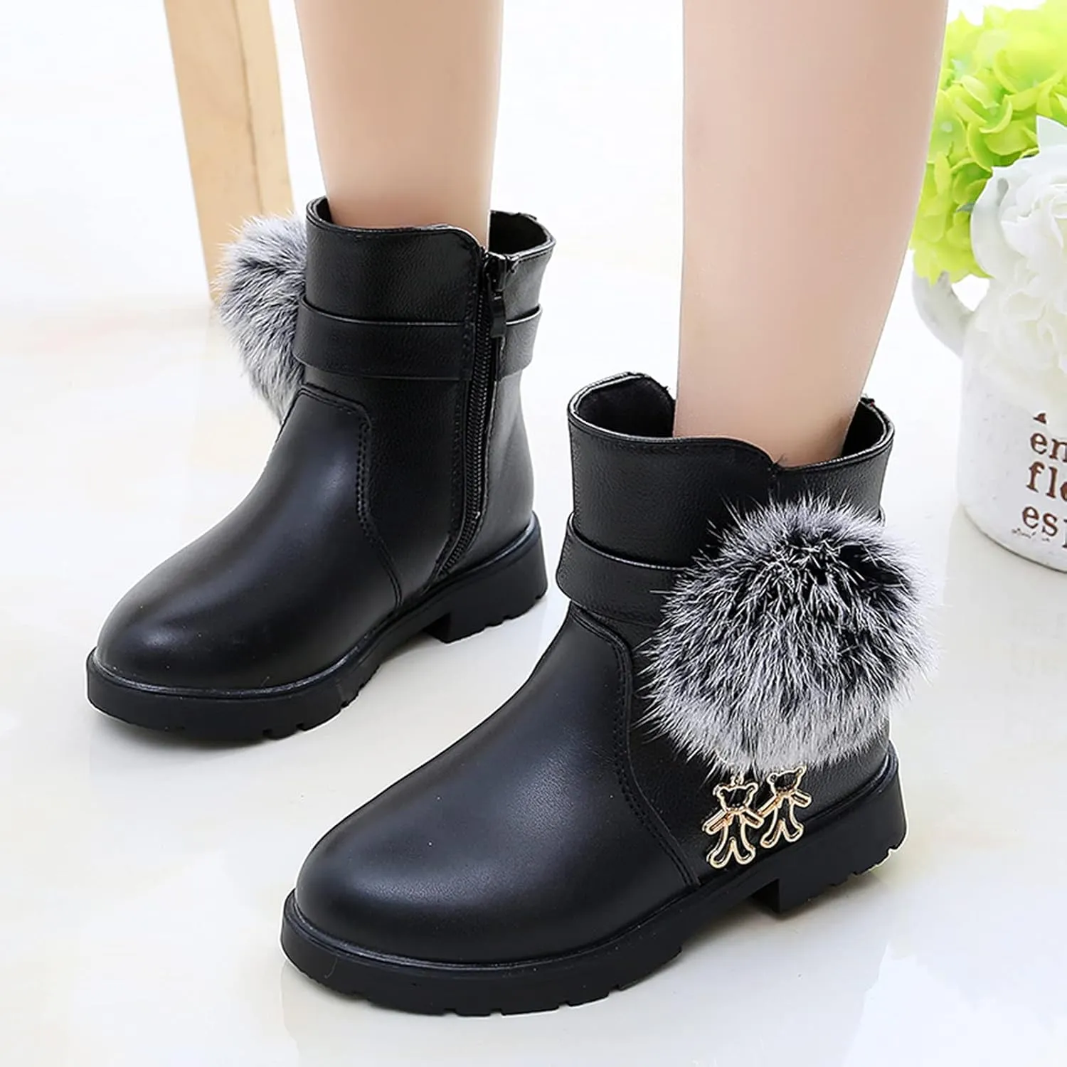 Girls New Knee High Flat Riding Boots Kids Western Square Toe Riding Boots Toddler Cowgirl Boots