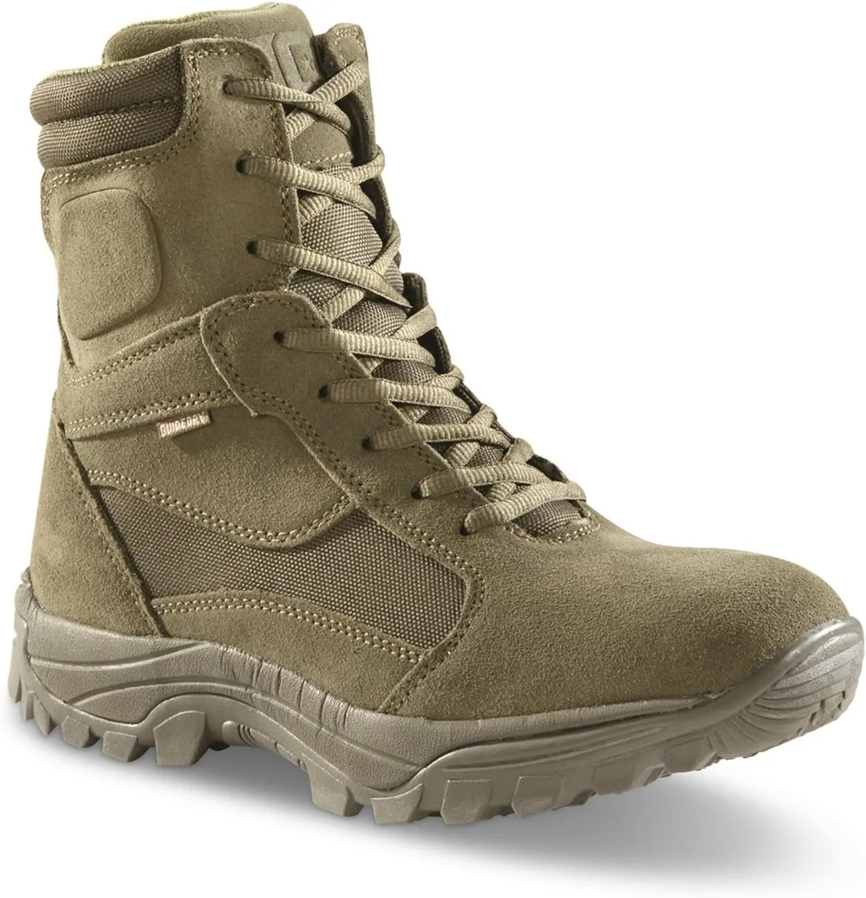 HQ ISSUE Talos 8 Mens Side Zip Waterproof Tactical Boots, Military Combat Hiking Shoes