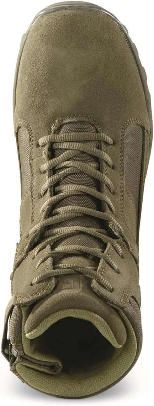 HQ ISSUE Talos 8 Mens Side Zip Waterproof Tactical Boots, Military Combat Hiking Shoes
