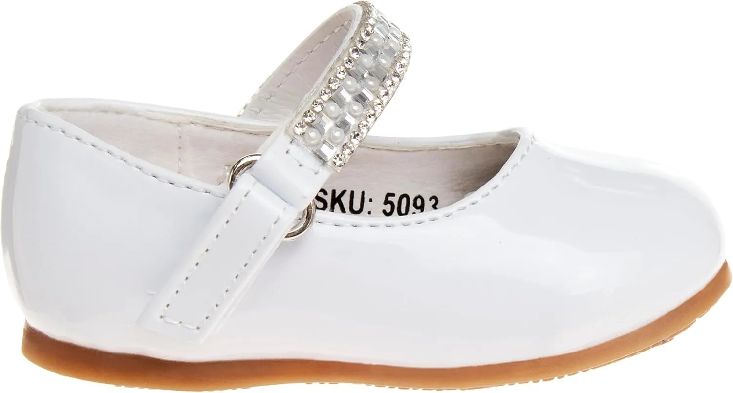 Josmo Baby-Girl's Cute Formal Dress Flats Mary Jane
