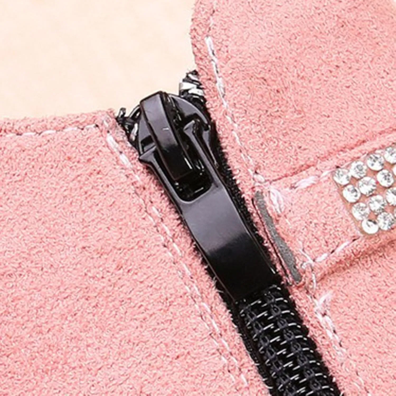 Kids Ankle Boots Short Suede Booties Fashion Anti-Slip Boots for Toddler/Little Kids Side Zipper Low Heels