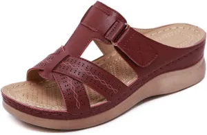 Ladmiple Orthotic Sandals For Women Wide Width Arch Support Comfort Summer Orthopedic Flip Flops Slides for Plantar Fasciitis