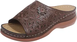 Ladmiple Orthotic Sandals For Women With Arch Support Comfort Walking Open Toe Slides Dressy Summer Orthopedic Flip Flops