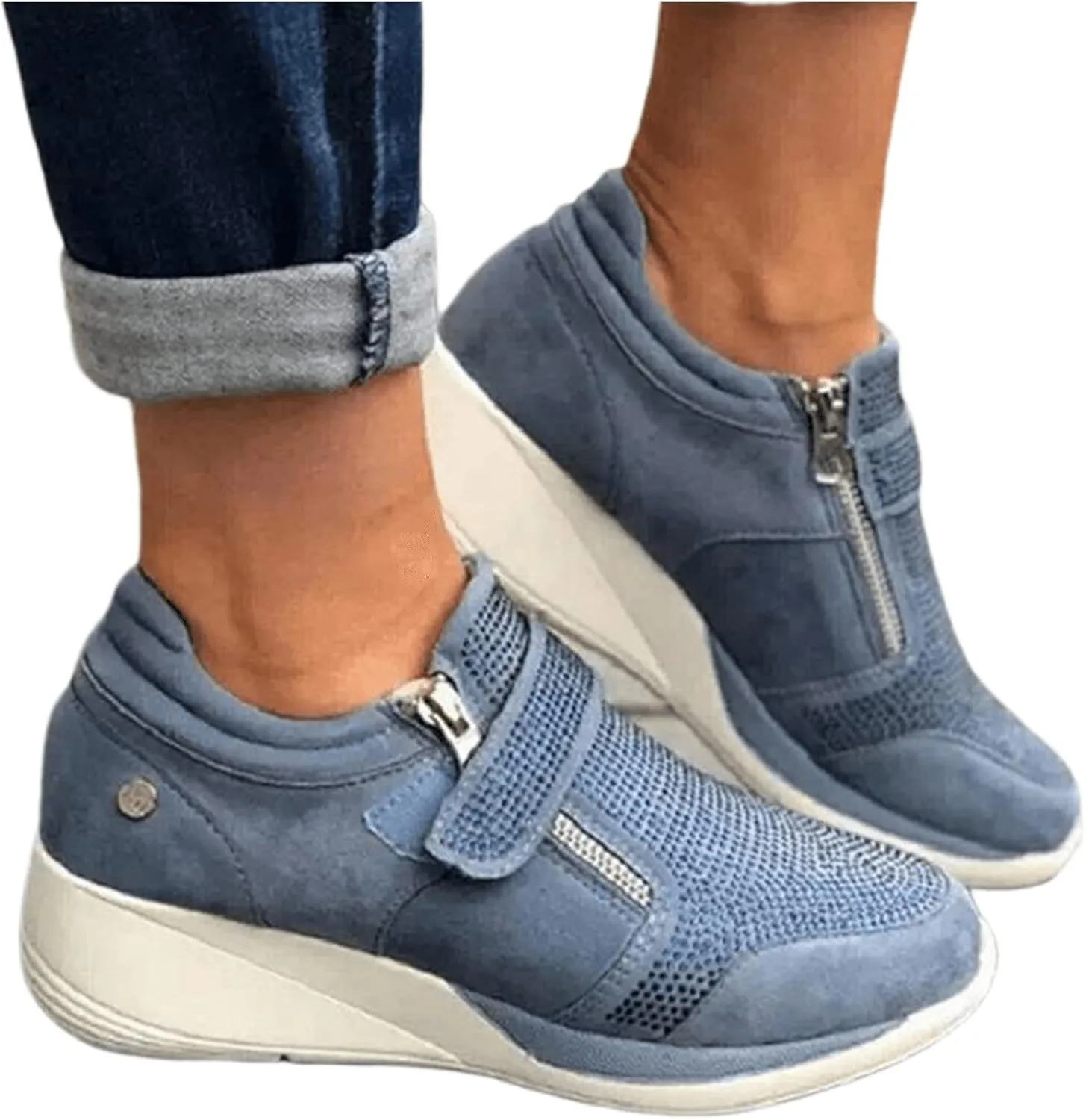 Ladmiple Shoes For Women Sneakers Slip Ons Low Top Lace-up Classic Casual Leather Walking Shoes Summer Flats Loafers