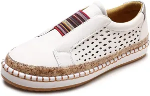 Ladmiple Sneakers For Women Slip On Low Top Comfort Walking Shoes Dressy Casual Summer Fashion Non Slip Flats Loafers