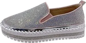 Ladmiple Sneakers For Women Walking Shoes Arch Support Women's Low Top Sneakers Slip On Canvas Shoes Comfort Platform Walking Shoes Dressy Casual Summer Fashion Non Slip Flats Loafers