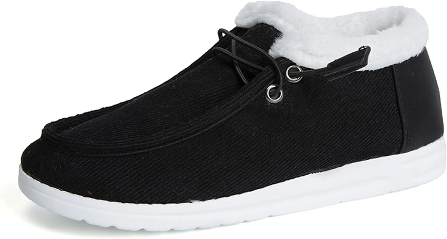 Ladmiple Winter Boots For Women Warm Snow Boots Classic Faux Fur Lined Slip On Ankle Booties Fashion Casual Loafers Shoes