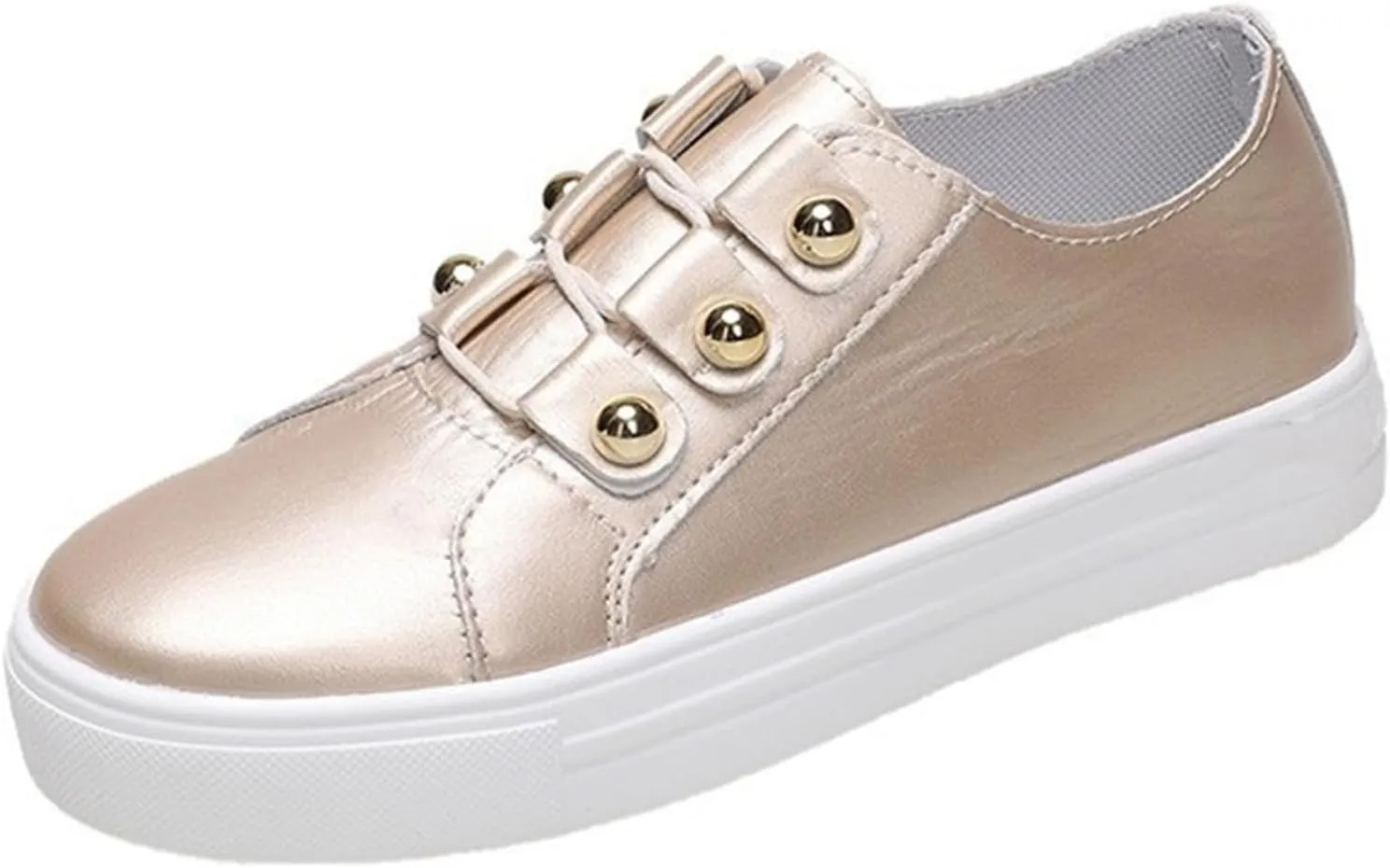 Lausiuoe Shoes For Women Flats Comfortable Brown Women's Fashion Canvas Shoes Round Toe Lightweight Non-Slip Flat Shoes Classic Casual Fall Soft Comfort Breathable Low Top Walking Sneakers Loafers