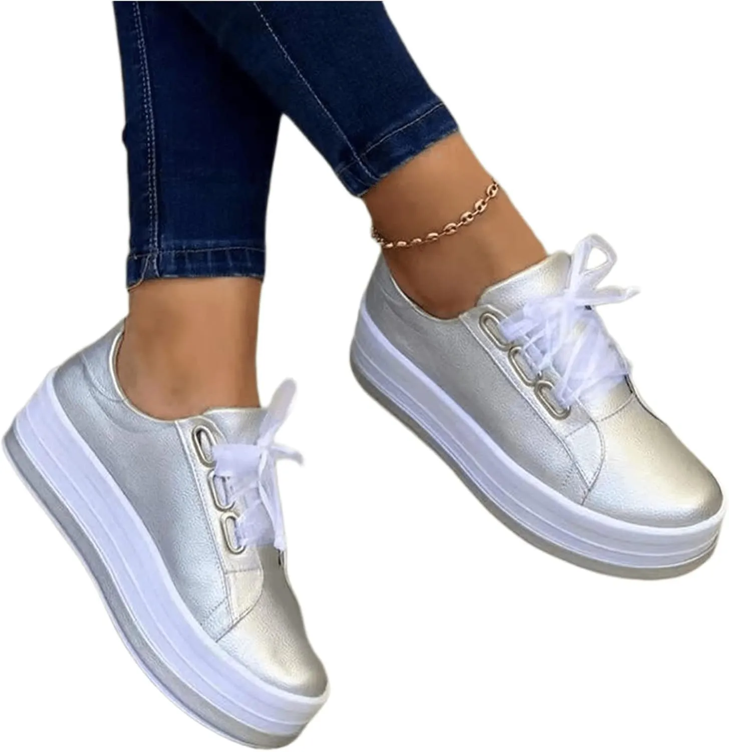 Lausiuoe Shoes For Women Flats Comfortable Loafers Fashion Slip On Casual Classic Trendy Lightweight Canvas Walking Shoe
