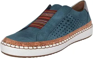 Lausiuoe Shoes For Women Sneakers Trendy Slip On Canvas Loafers Fashion Casual Classic Non-Slip Flat Walking Shoes