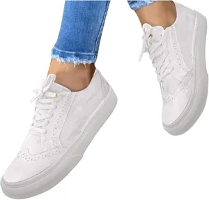 Lausiuoe Shoes For Women Sneakers Trendy Slip On Loafers Fashion Casual Classic Lightweight Comfort Flat Walking Shoes