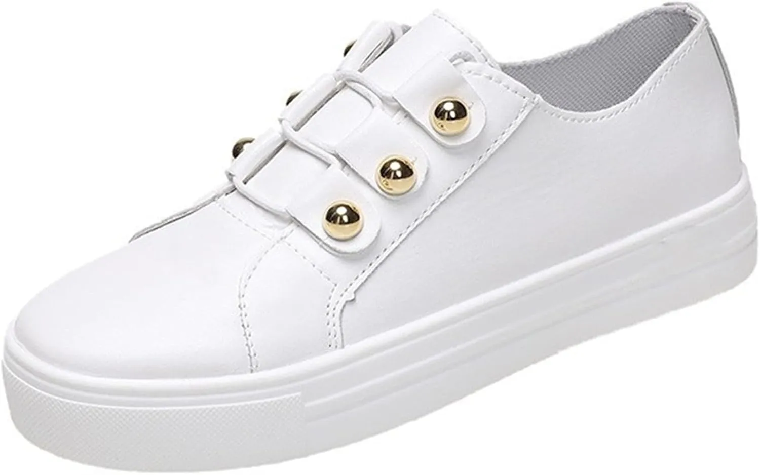 Lausiuoe Sneakers For Women Walking Shoes Comfortable Fashion Slip On Casual Classic Lightweight Flat Canvas Loafers