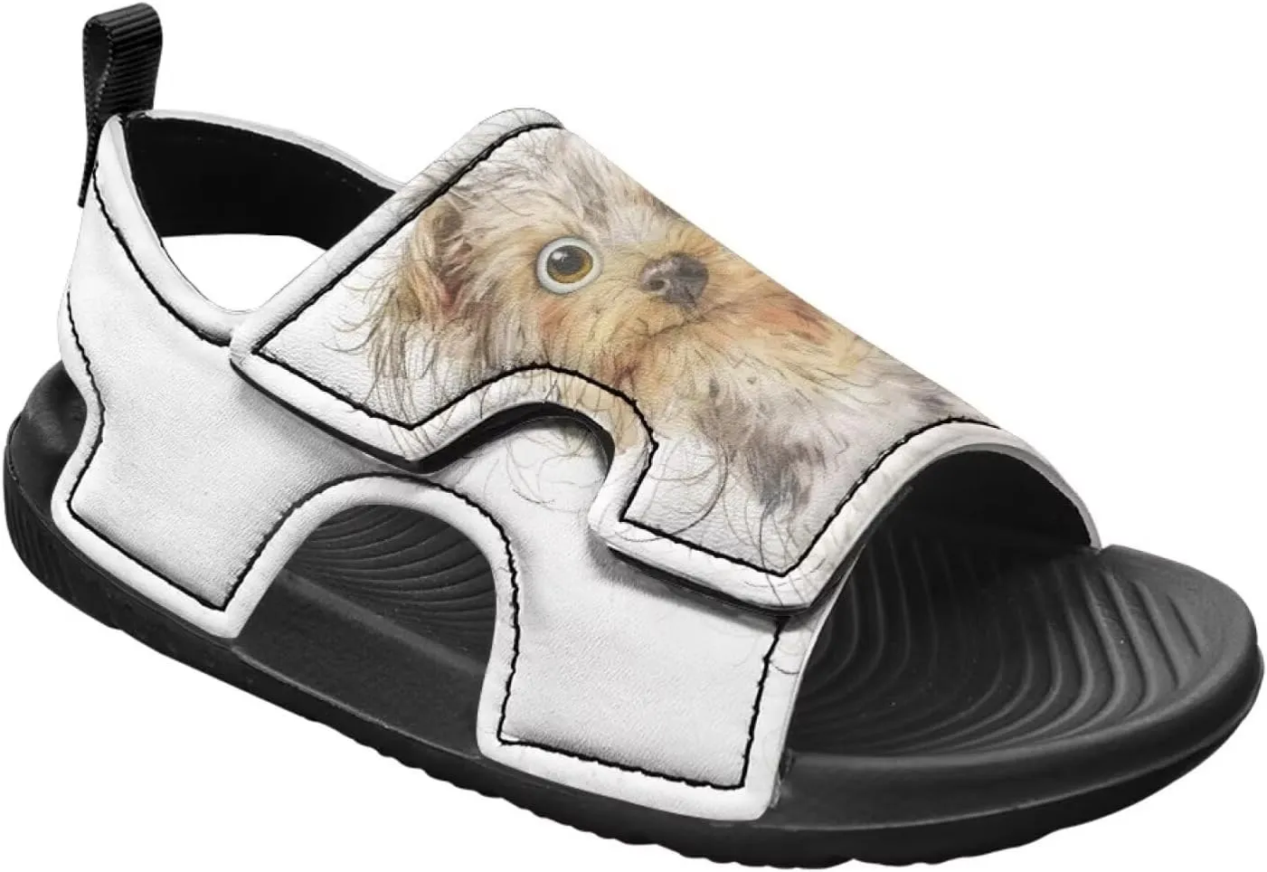Little Kids Open Toe Summer Outtdoor Sport Sandals Art Cat and Puppy Water Shoes Lightweight Hiking Sandals