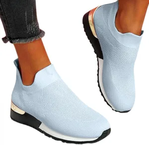 Masbird Sneakers for Women Womens Fashion Sneakers Wide Width Running Flats Tennis Platform Walking Shoes Slip On Sneaker Sport Athletic Shoes Gray