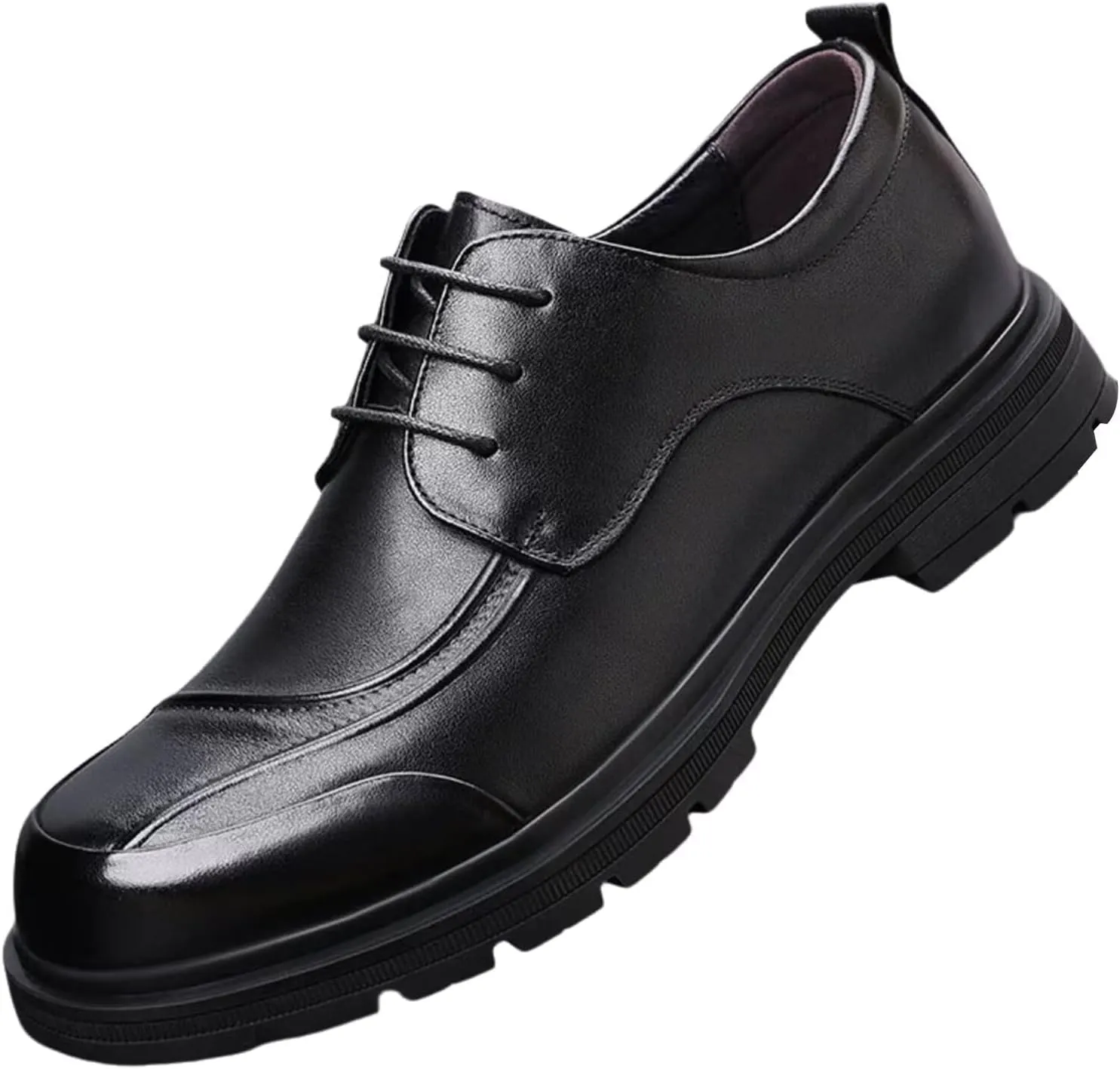 Men's Casual Dress Shoes Breathable Business Formal Derby Shoe Comfortable Leather Walking Shoes Oxfords Shoes