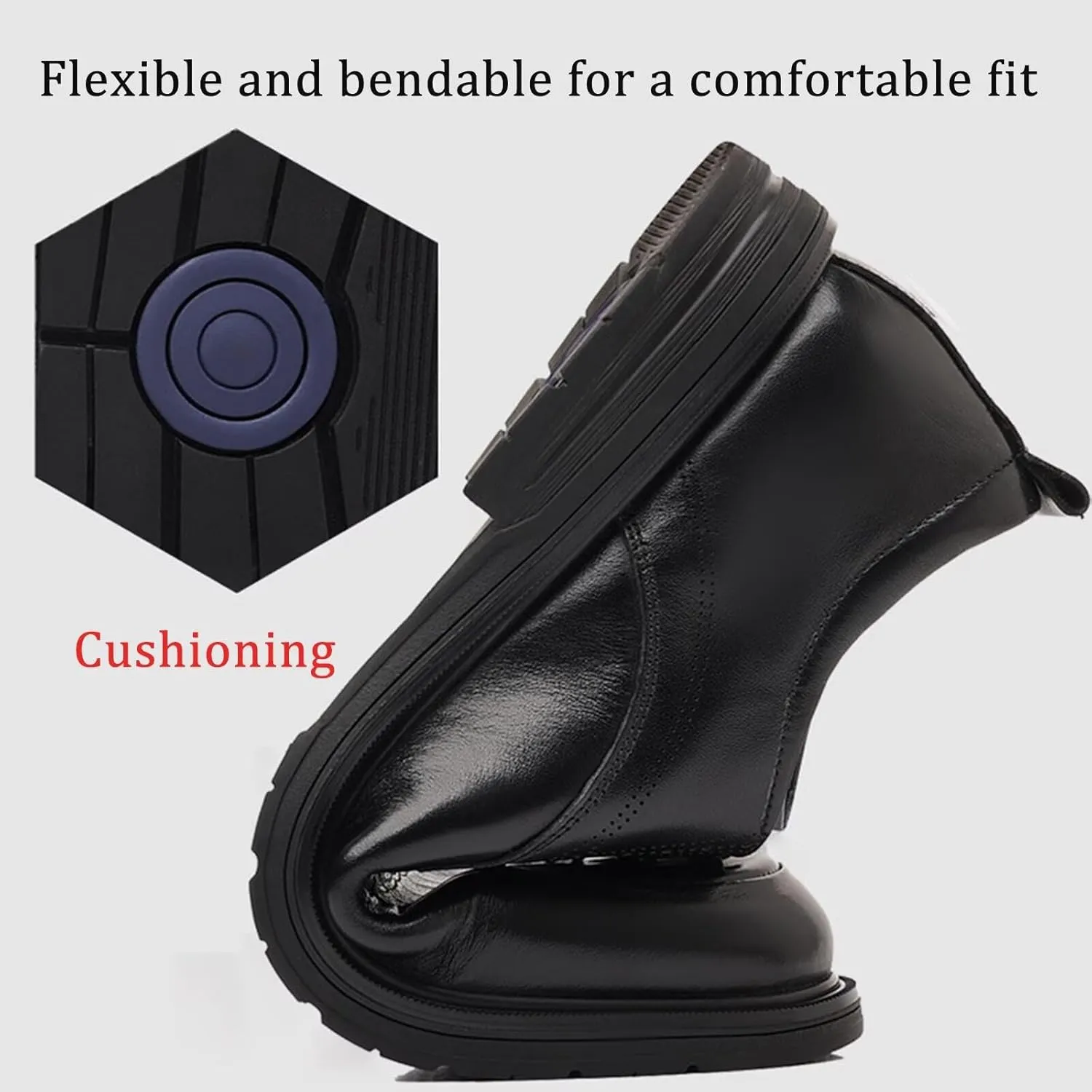 Men's Casual Dress Shoes Breathable Business Formal Derby Shoe Comfortable Leather Walking Shoes Oxfords Shoes