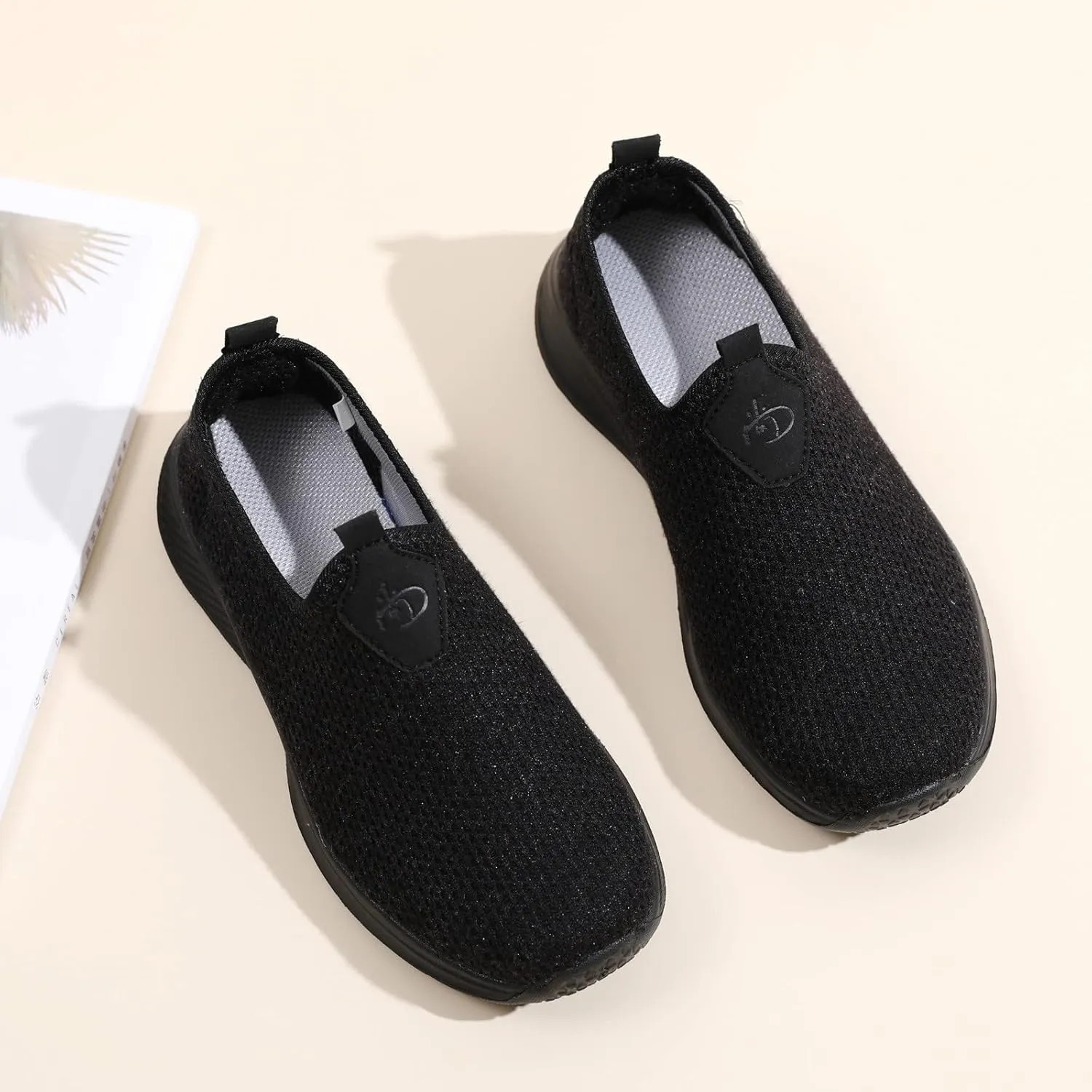 Men's Casual Dress Sneakers Womens White Sneakers with Arch Support White Shoes for Men Wide Toe Box Trendy Casual Platform Loafers for Women Mens Sneakers