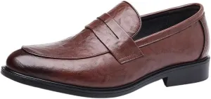 Men's Casual Loafers Moccasins Slip-Ons Driving Boat Shoes Mens Leather Casual Oxford Shoes Moccasin Driving Office Walking Loafers Slip-On Business