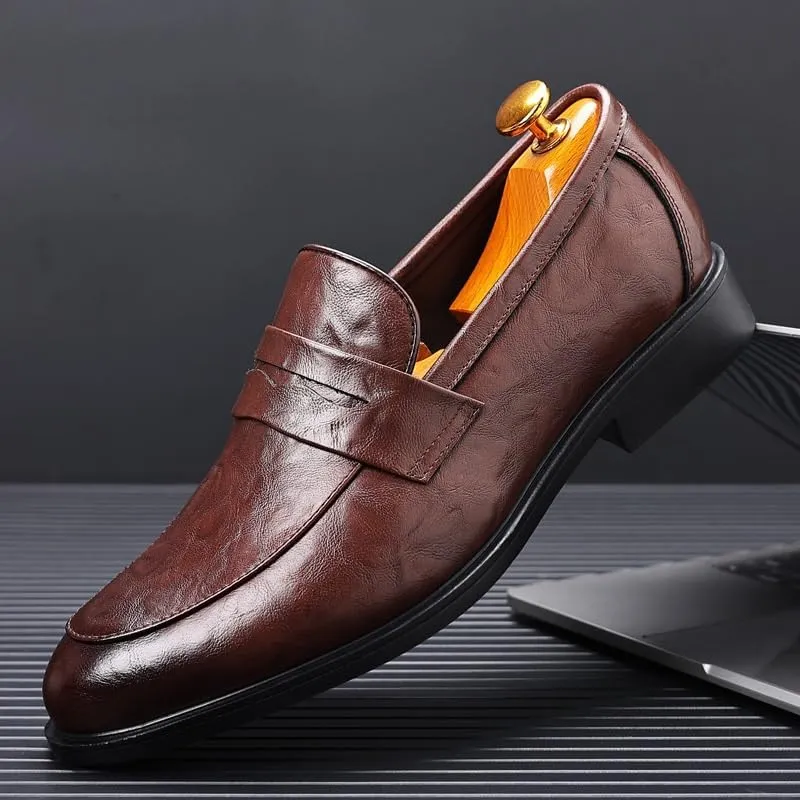 Men's Casual Loafers Moccasins Slip-Ons Driving Boat Shoes Mens Leather Casual Oxford Shoes Moccasin Driving Office Walking Loafers Slip-On Business