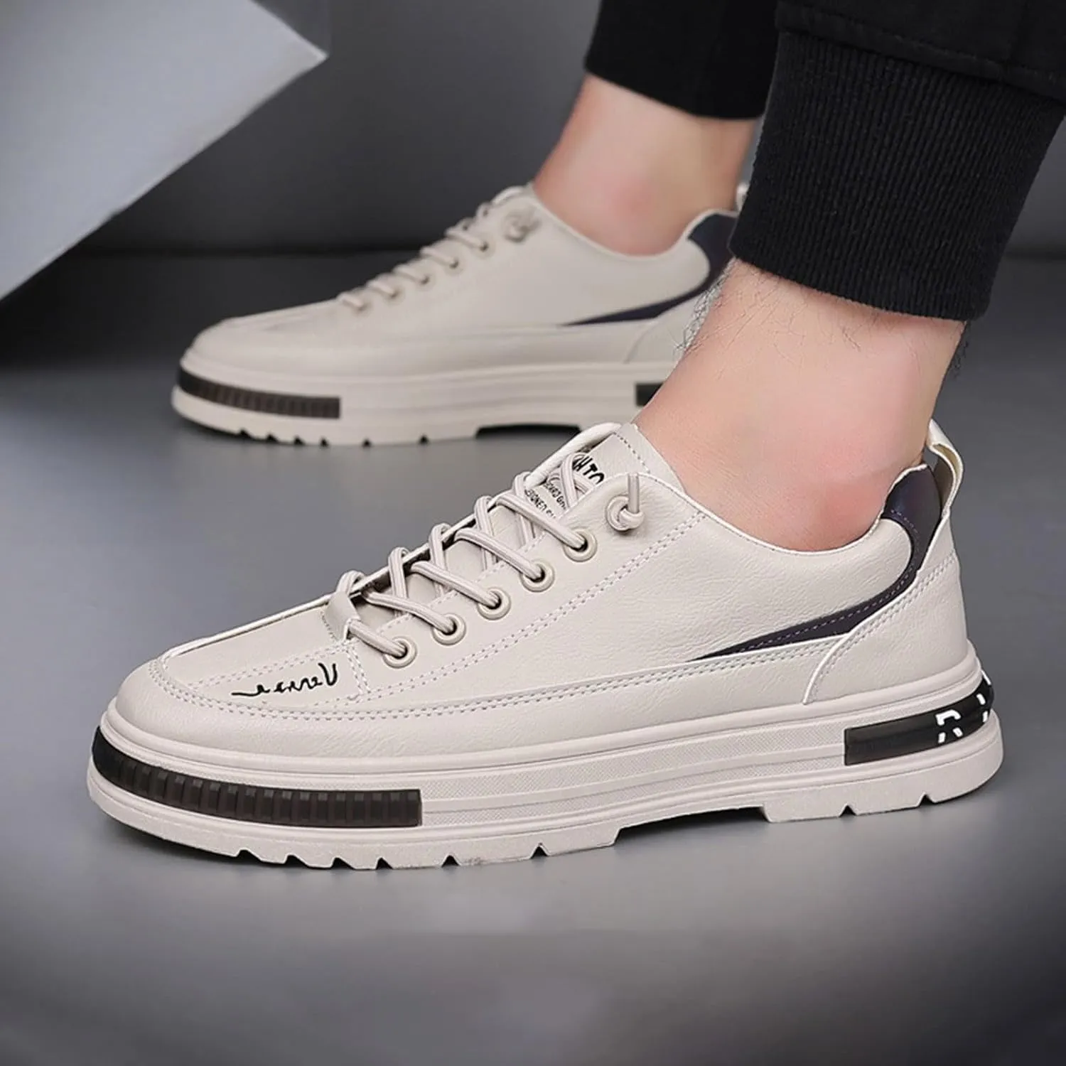 Men's Casual Versatile Flat Sole Shoes Men's Low Top Sports Shoes Mens Casual Canvas Sneaker