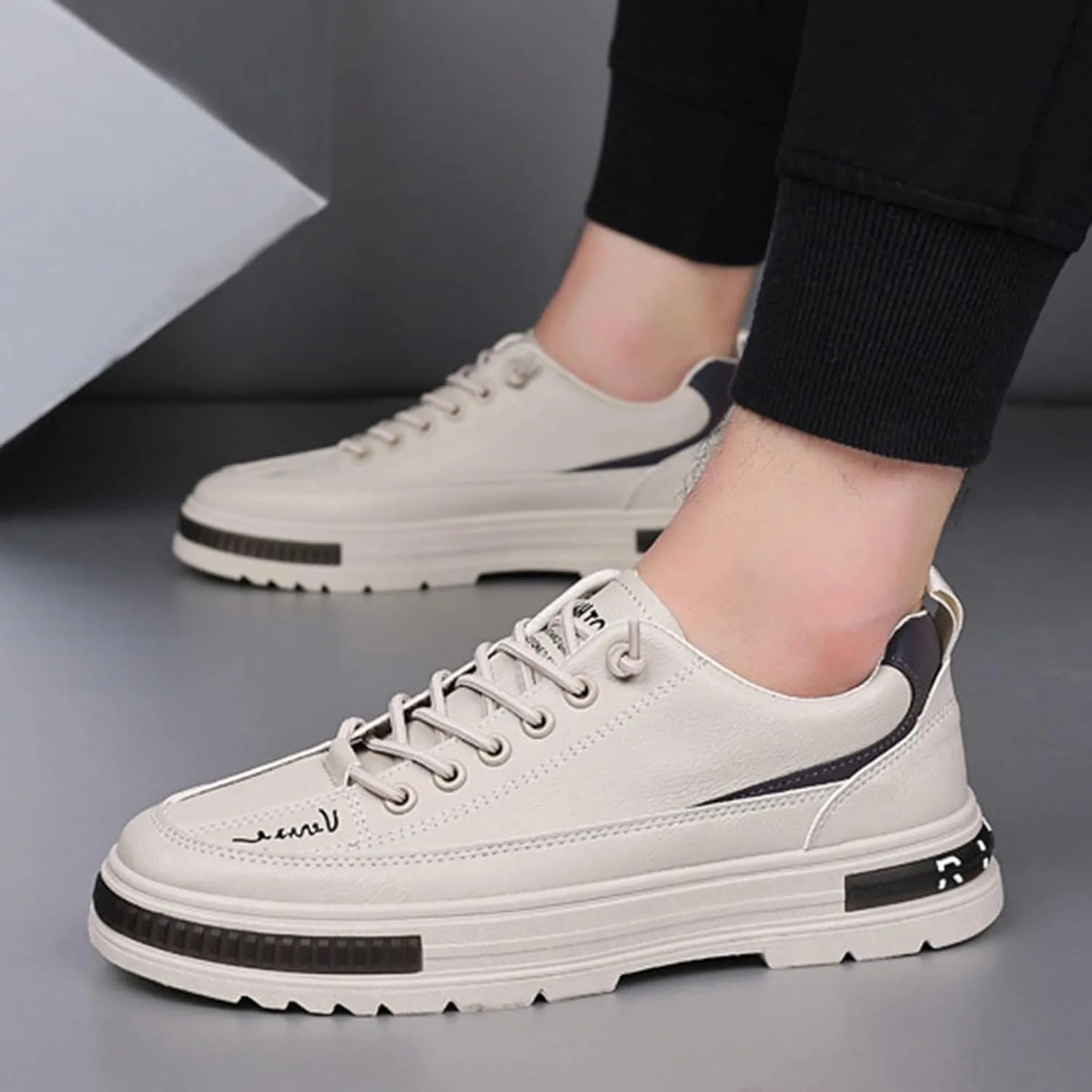 Men's Casual Versatile Flat Sole Shoes Men's Low Top Sports Shoes Mens Casual Canvas Sneaker
